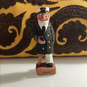 Handcrafted Sailor Figurine - Black and White